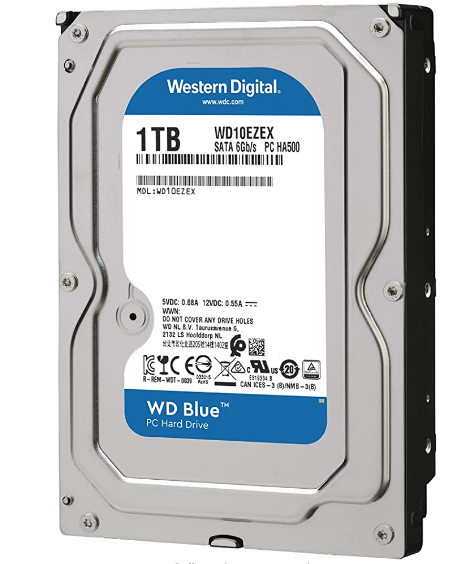 Western Digital 1TB WD Blue PC Hard Drive - 7200 RPM Class, SATA 6 Gb/s, , 64 MB...
